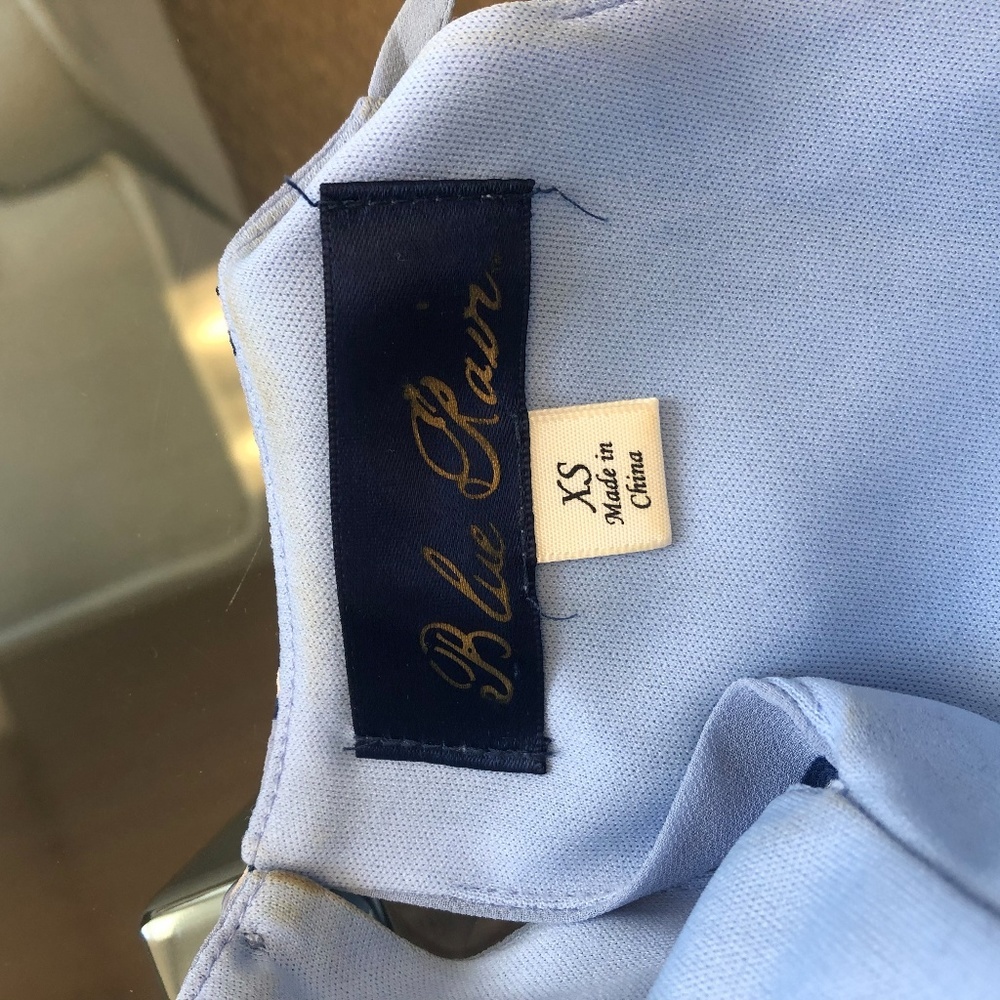 FRANCESCA'S Blue/Navy Striped Dress - Picture 4 of 4
